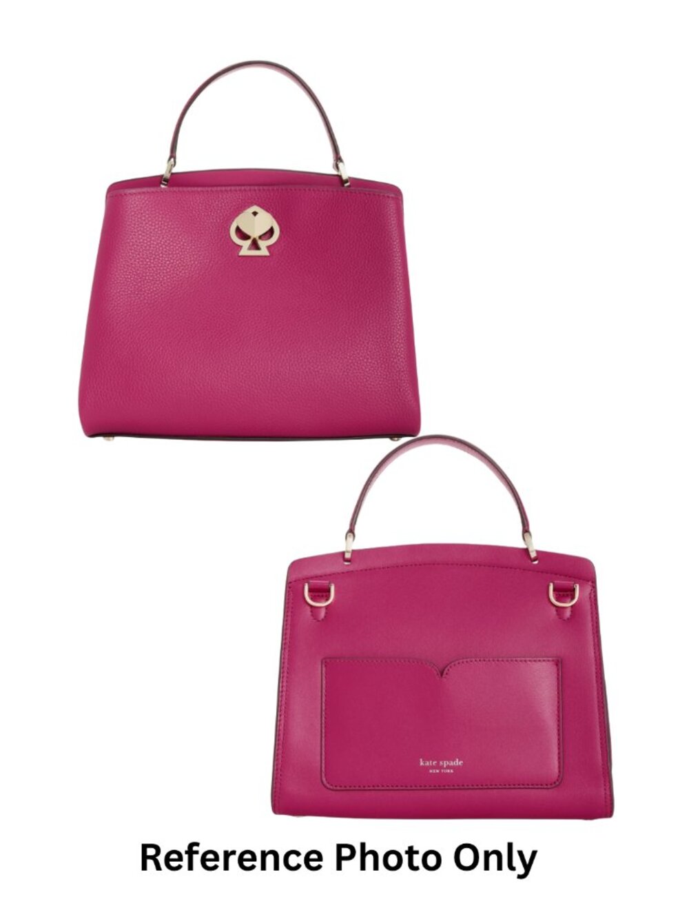 Kate Spade Romy Satchel Leather Crossbody in Berry Blitz - Pre-Loved